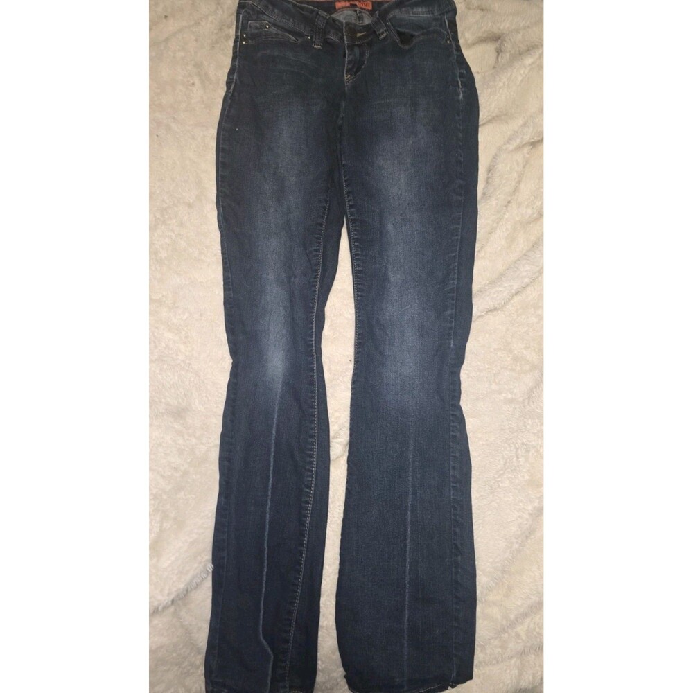 YMI WannaBettaButt Blue Denim Jeans Size 9 Juniors Stretch 5-Pocket Y2k